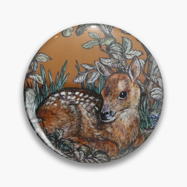 Item preview, Deer fawn hiding in undergrowth RE Whitaker designed and sold by Collector-RB.