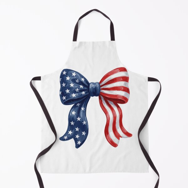 Item preview, Hand-Painted Patriotic Bow – USA Ribbon Flag Design designed and sold by Paper Drip.