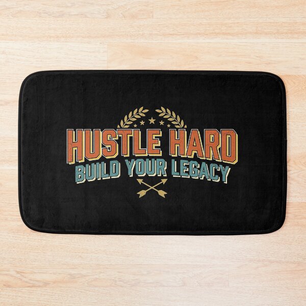 Item preview, Hustle Hard Build Your Legacy Retro Athletic Streetwear designed and sold by No Excuses .