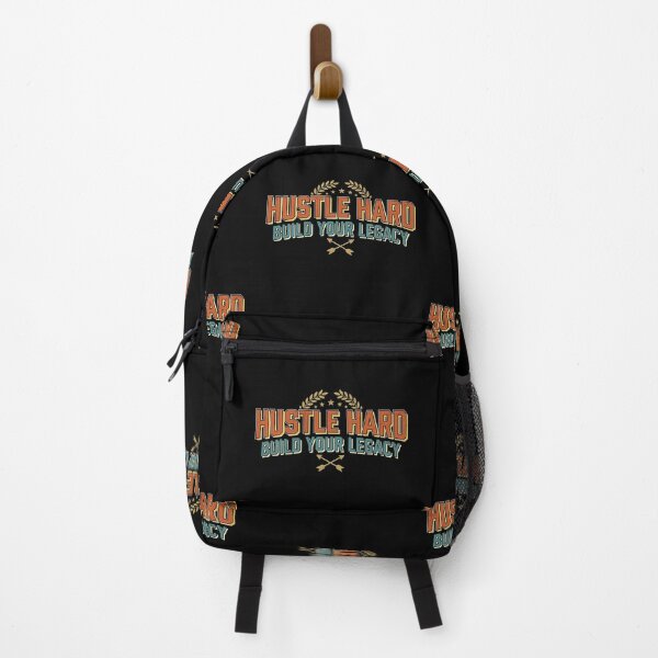 Item preview, Hustle Hard Build Your Legacy Retro Athletic Streetwear designed and sold by No Excuses .