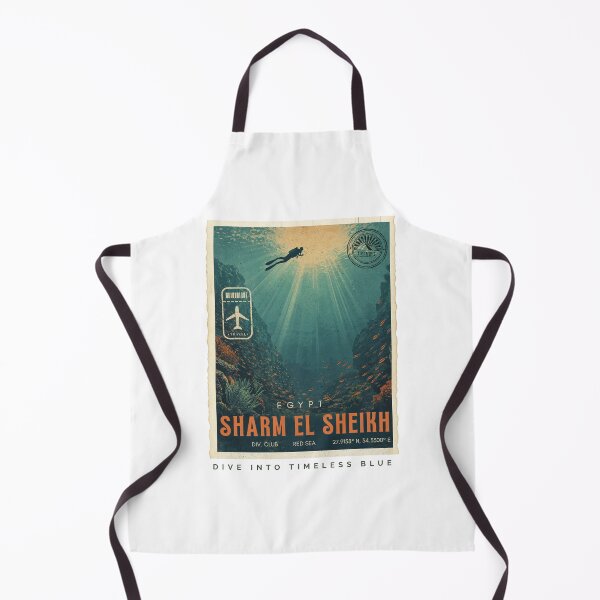 Item preview, Sharm El Sheikh Egypt Vintage Red Sea Poster designed and sold by KaBaRen.