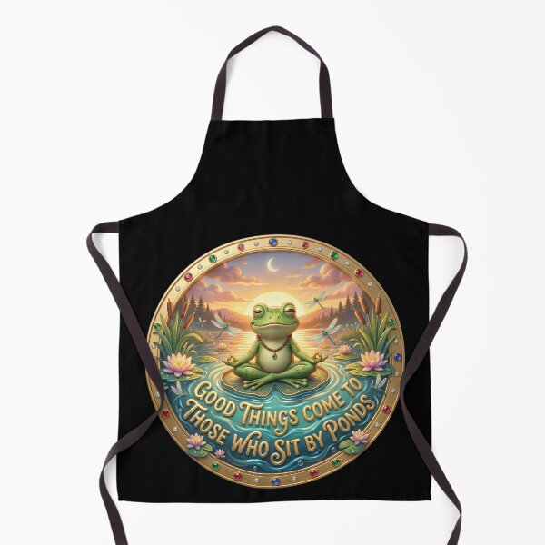 Item preview, Good Things Come To Those Who Sit By Ponds Frog designed and sold by pradeepvisuals.