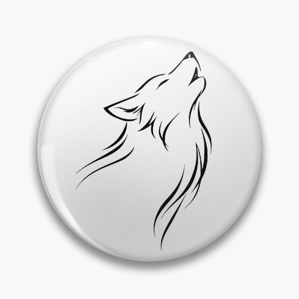 Item preview, Silent Wild Wolf – Minimalist Wolf Line Art | Modern wilderness illustration designed and sold by Fernhaven.