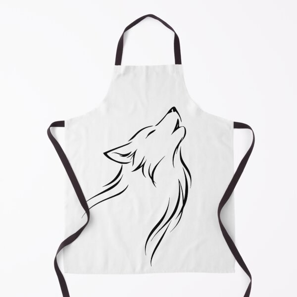 Item preview, Silent Wild Wolf – Minimalist Wolf Line Art | Modern wilderness illustration designed and sold by Fernhaven.