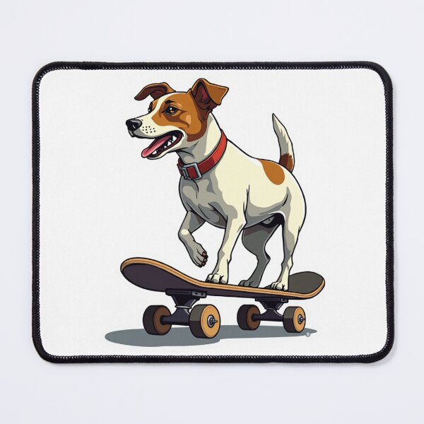 Item preview, Jack Russell Terrier on skateboard designed and sold by Prints by Mat.