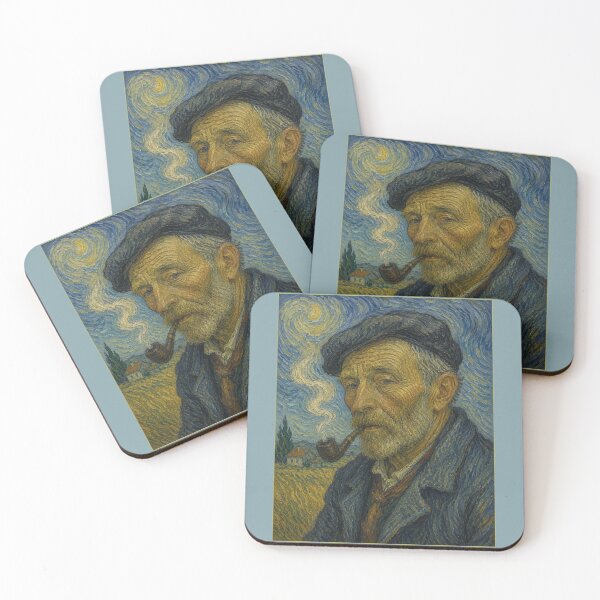 Item preview, Peasant smoking a pipe the style of VanGogh designed and sold by Collector-RB.