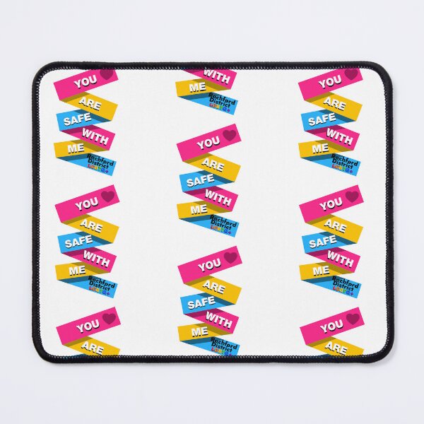 Item preview, You are safe with me - Pansexual Flag designed and sold by Rochford District LGBTQ+ Group.