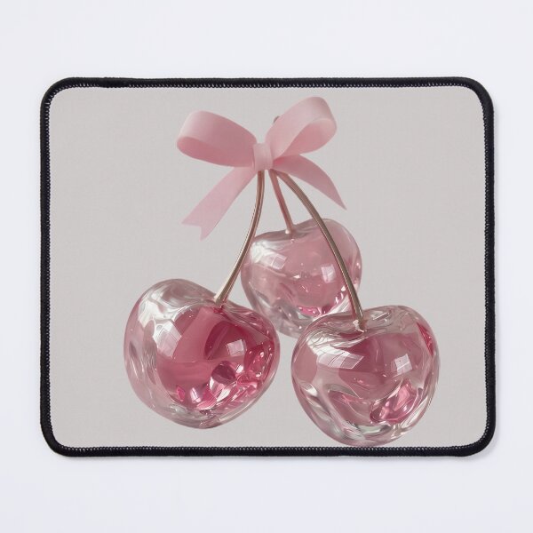 Item preview, Trio of Pink Crystal Cherries with 3D Satin Bow? designed and sold by PoenyL1rosy.