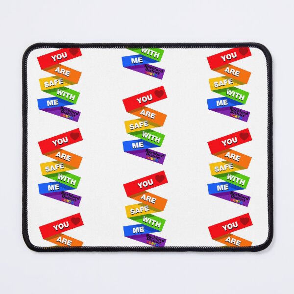 Item preview, You are safe with me - Rainbow Flag designed and sold by Rochford District LGBTQ+ Group.