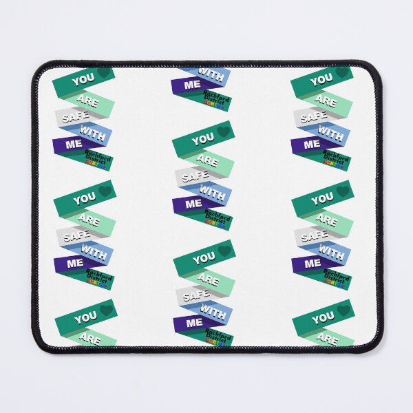 Item preview, You are safe with me - Gay Flag designed and sold by Rochford District LGBTQ+ Group.