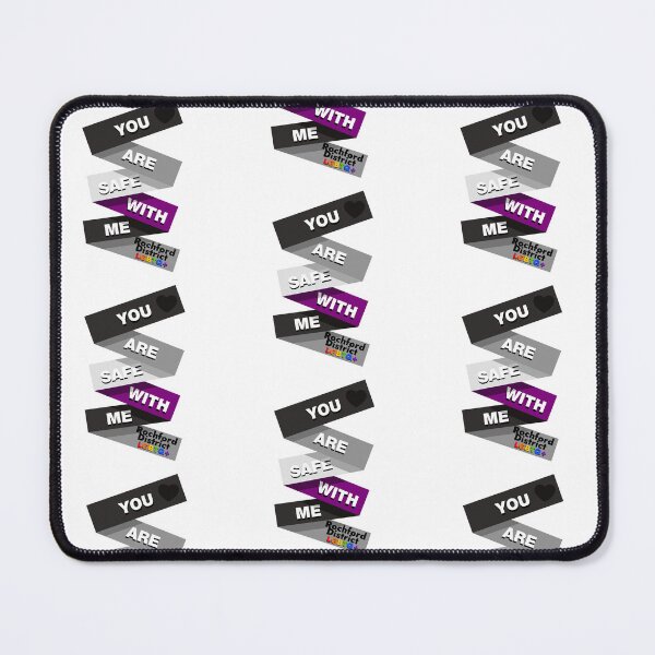 Item preview, You are safe with me - Asexual Flag designed and sold by Rochford District LGBTQ+ Group.