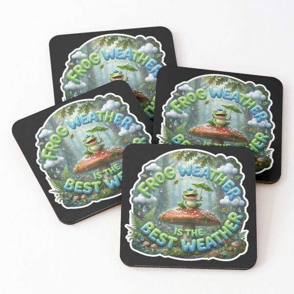 Item preview, Frog Weather Is The Best Weather Cottagecore Frog designed and sold by pradeepvisuals.
