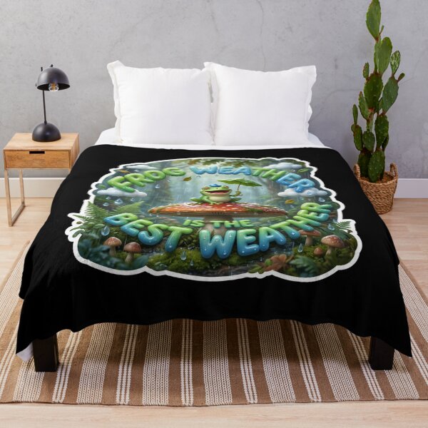 Item preview, Frog Weather Is The Best Weather Cottagecore Frog designed and sold by pradeepvisuals.