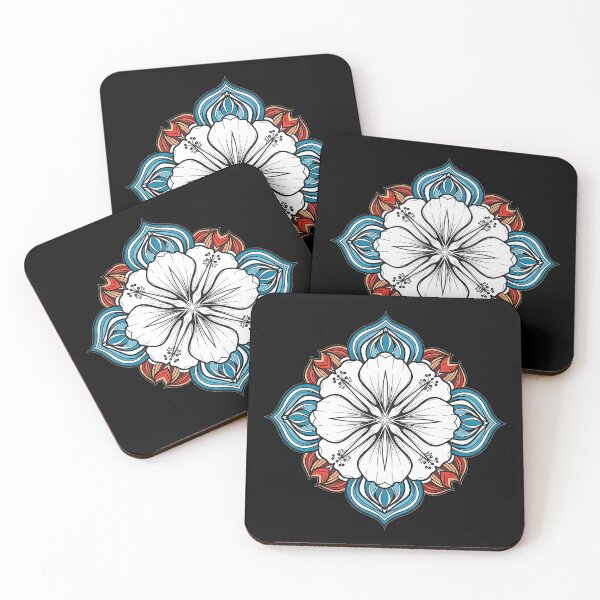 Item preview, Symmetrical Floral Mandala Vector Art designed and sold by UrbanPrts.