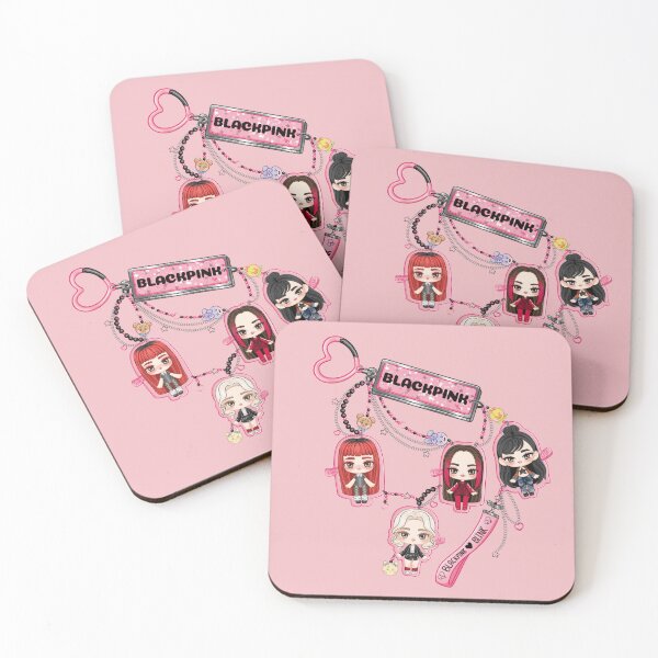 Item preview, Chibi keychain design inspired by the group Blackpink in the solos era designed and sold by mbs-desing.