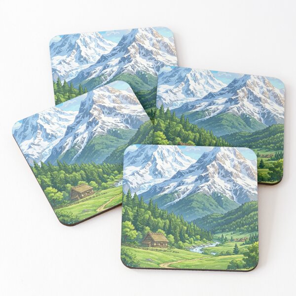Item preview, Anime Snowy Mountains Landscape designed and sold by 14U Commerce.