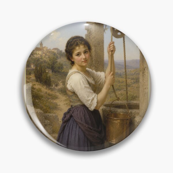 Item preview, Girl at well styled after WA Bouguereau  designed and sold by Collector-RB.