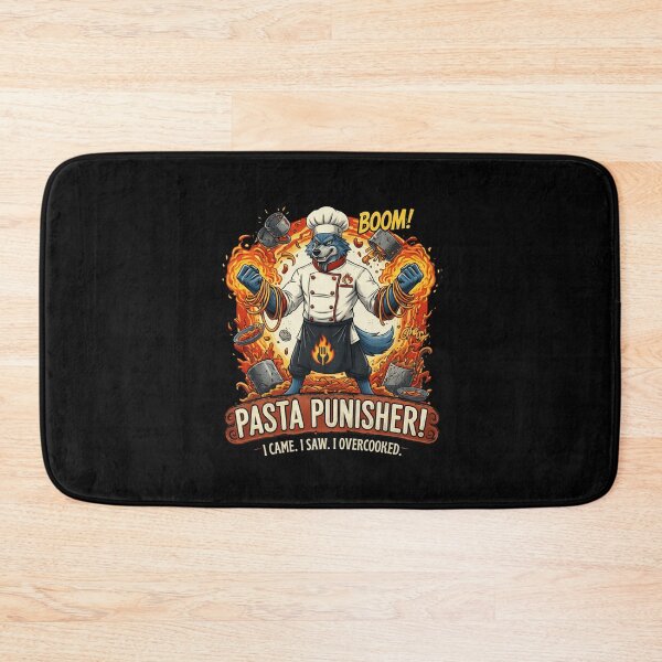 Item preview, Pasta Punisher Funny Chef Shirt – Overcooked Pasta Wolf Cooking Humor Graphic designed and sold by Cree8if.