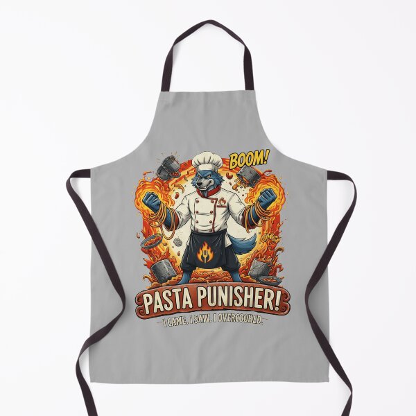 Item preview, Pasta Punisher Funny Chef Shirt – Overcooked Pasta Wolf Cooking Humor Graphic designed and sold by Cree8if.