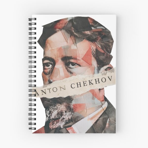 Item preview, Anton Chekhov – Literary Collage Portrait Art Print | Russian Short Story Theatre Poster designed and sold by OzzFrequency.