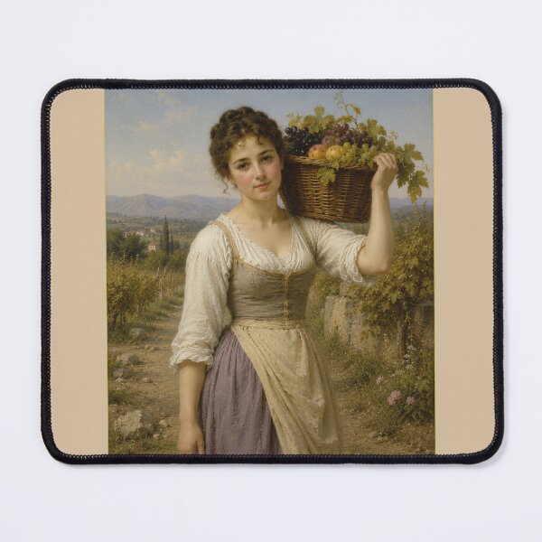 Item preview, Girl with fruit basket styled after WA Bouguereau  designed and sold by Collector-RB.