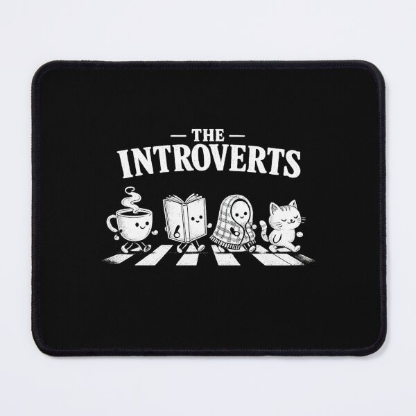 Item preview, The Introverts: Cozy Cartoon Characters Crossing the Road designed and sold by CircinusStore.