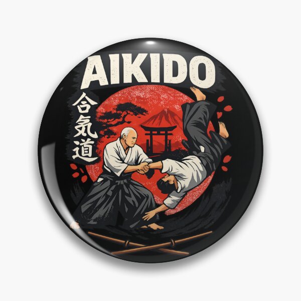 Item preview, Aikido Master - Martial Arts Japan Retro Sunset  designed and sold by SidTastic .