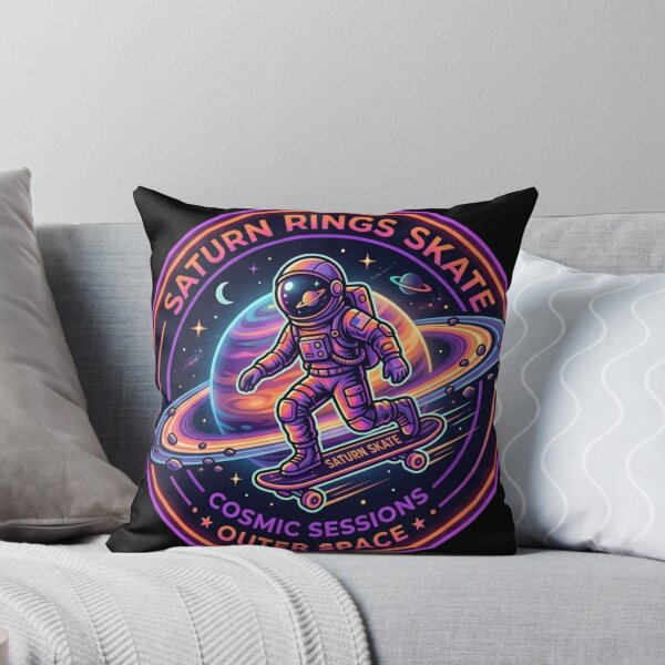 Item preview, Saturn Rings Skate Astronaut Cosmic Sessions Outer Space designed and sold by JeevanStickers.