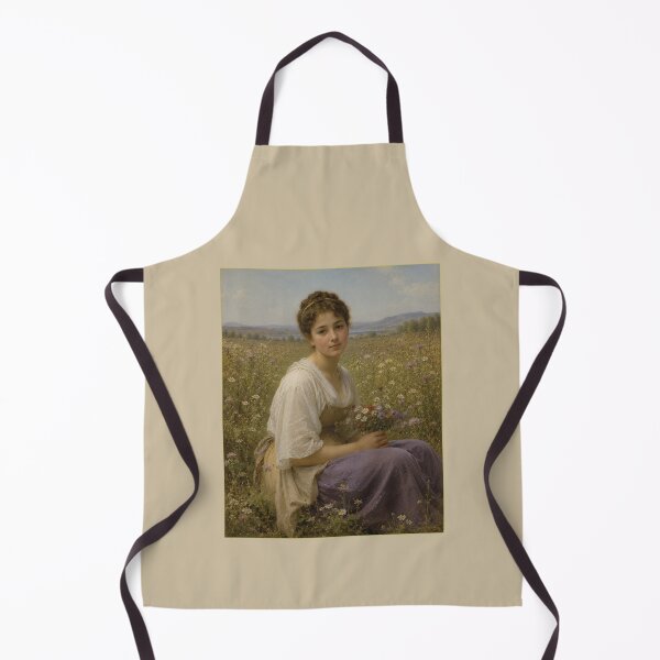 Item preview, Girl in flower field styled after WA Bouguereau  designed and sold by Collector-RB.