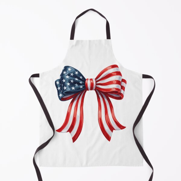 Item preview, Hand-Painted Patriotic Bow – USA Ribbon Flag Design designed and sold by Paper Drip.