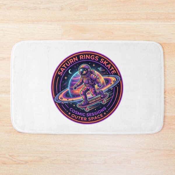 Item preview, Saturn Rings Skate Astronaut Cosmic Sessions Outer Space designed and sold by JeevanStickers.