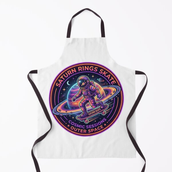 Item preview, Saturn Rings Skate Astronaut Cosmic Sessions Outer Space designed and sold by JeevanStickers.