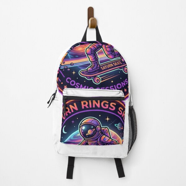 Item preview, Saturn Rings Skate Astronaut Cosmic Sessions Outer Space designed and sold by JeevanStickers.