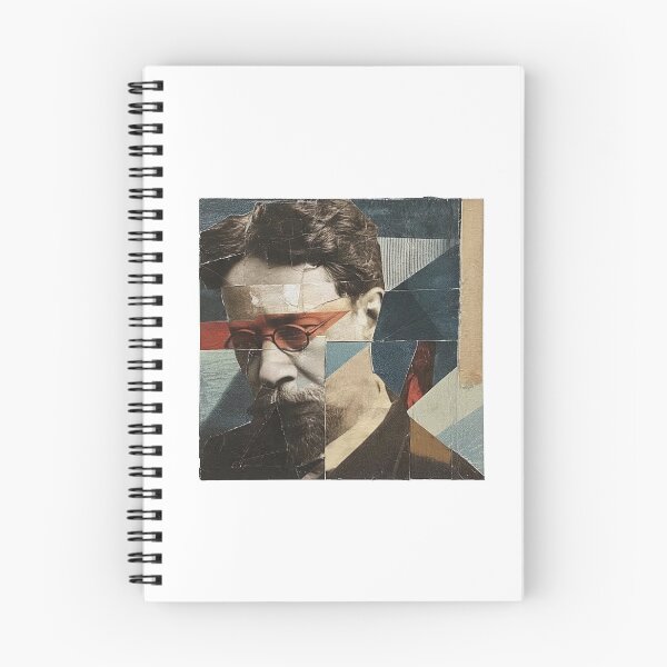 Item preview, Anton Chekhov – Literary Collage Portrait Art Print | Russian Short Story Theatre Poster designed and sold by OzzFrequency.