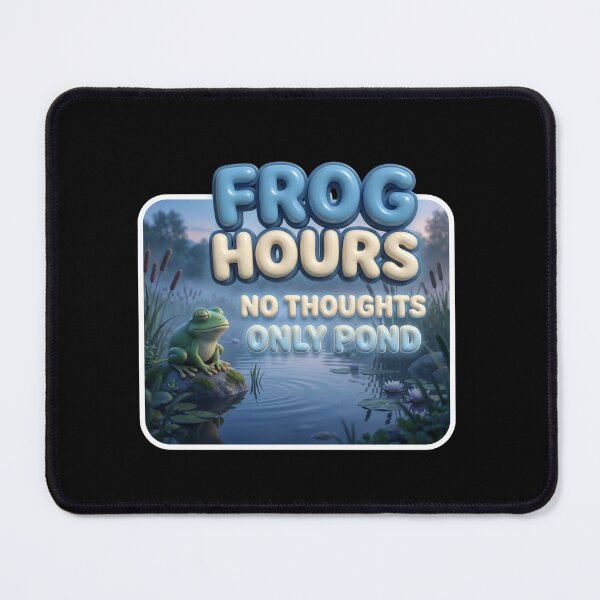 Item preview, Frog Hours No Thoughts Only Pond Cottagecore designed and sold by pradeepvisuals.
