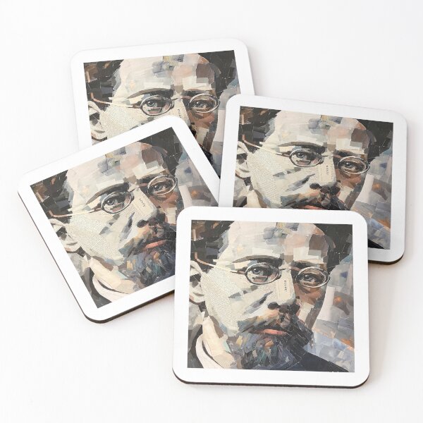Item preview, Anton Chekhov – Literary Collage Portrait Art Print | Russian Short Story Theatre Poster designed and sold by OzzFrequency.