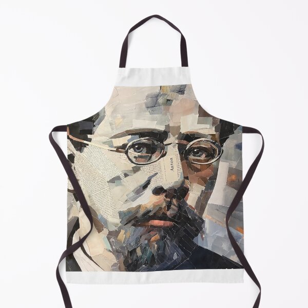 Item preview, Anton Chekhov – Literary Collage Portrait Art Print | Russian Short Story Theatre Poster designed and sold by OzzFrequency.