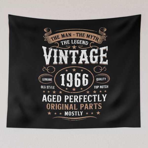 Item preview, Retro 1966 Birthday The Man The Legend 60th Bday  designed and sold by Y-Vibes.