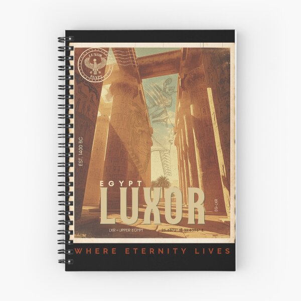 Item preview, Luxor Egypt Vintage Mediterranean Travel Poster Retro Art designed and sold by KaBaRen.