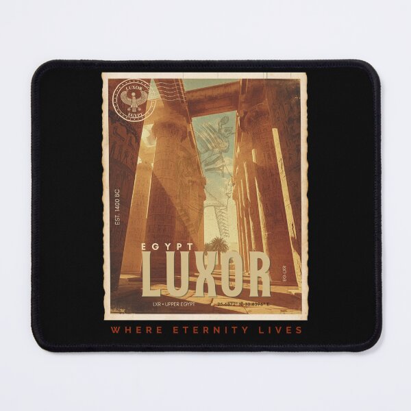 Item preview, Luxor Egypt Vintage Mediterranean Travel Poster Retro Art designed and sold by KaBaRen.