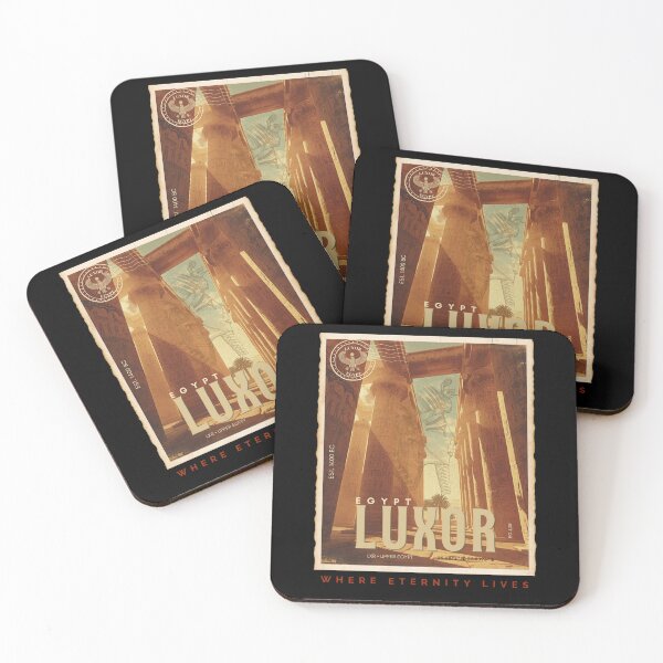 Item preview, Luxor Egypt Vintage Mediterranean Travel Poster Retro Art designed and sold by KaBaRen.