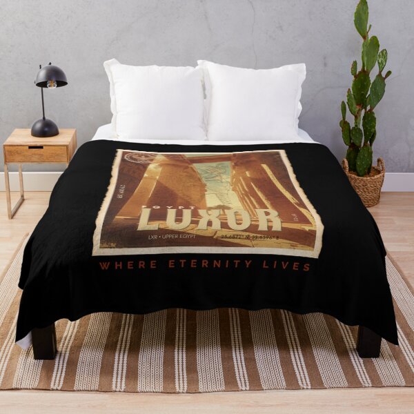 Item preview, Luxor Egypt Vintage Mediterranean Travel Poster Retro Art designed and sold by KaBaRen.