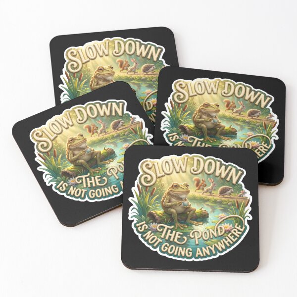 Item preview, Slow Down The Pond Is Not Going Anywhere Frog designed and sold by pradeepvisuals.