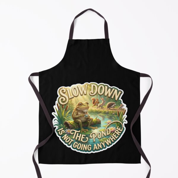 Item preview, Slow Down The Pond Is Not Going Anywhere Frog designed and sold by pradeepvisuals.