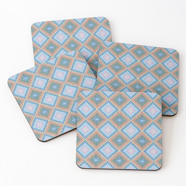 Item preview, Retro Pastel Knit Heart Pattern designed and sold by Digitara8595.