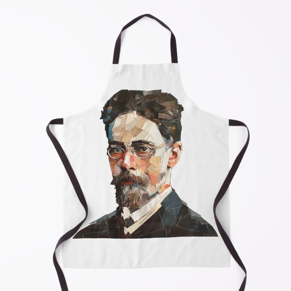 Item preview, Anton Chekhov – Literary Collage Portrait Art Print | Russian Short Story Theatre Poster designed and sold by OzzFrequency.