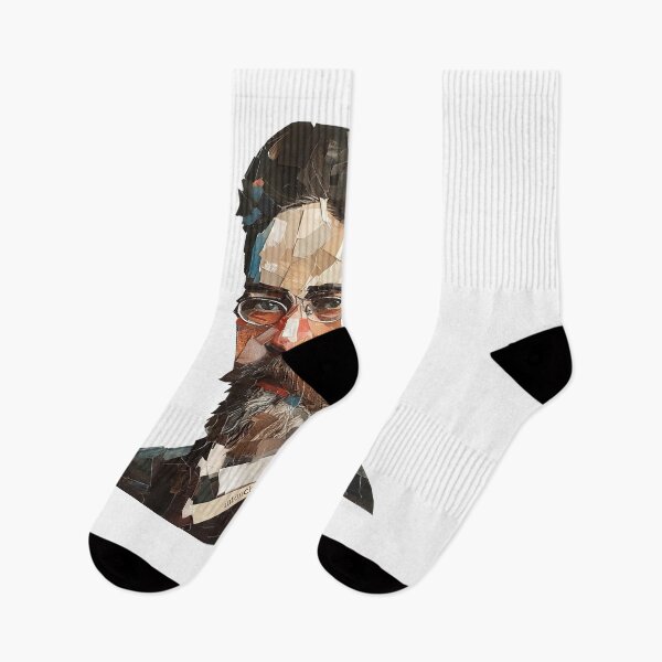Item preview, Anton Chekhov – Literary Collage Portrait Art Print | Russian Short Story Theatre Poster designed and sold by OzzFrequency.