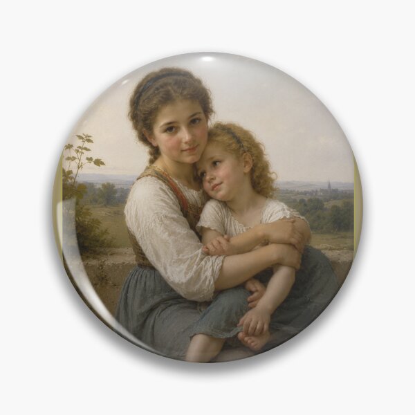 Item preview, Elder sister sitting styled after W A Bouguereau  designed and sold by Collector-RB.