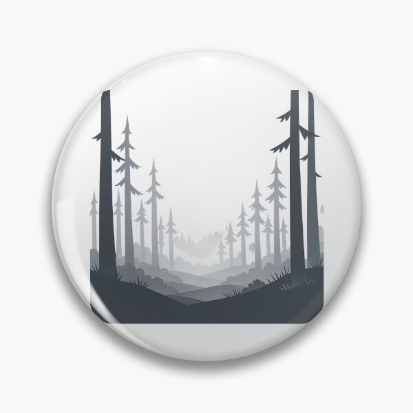 Item preview, Minimal Foggy Woodland Landscape designed and sold by Le Grand Requin.