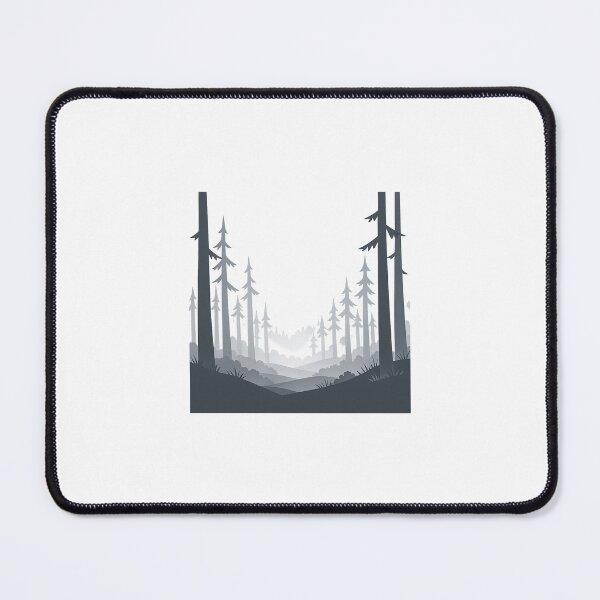 Item preview, Minimal Foggy Woodland Landscape designed and sold by Le Grand Requin.